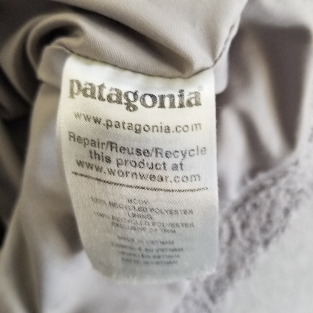 Patagonia Fleece Jacket Womens Medium Beige Full Zip Warm Cozy Outdoor Los Gatos - Picture 9 of 12